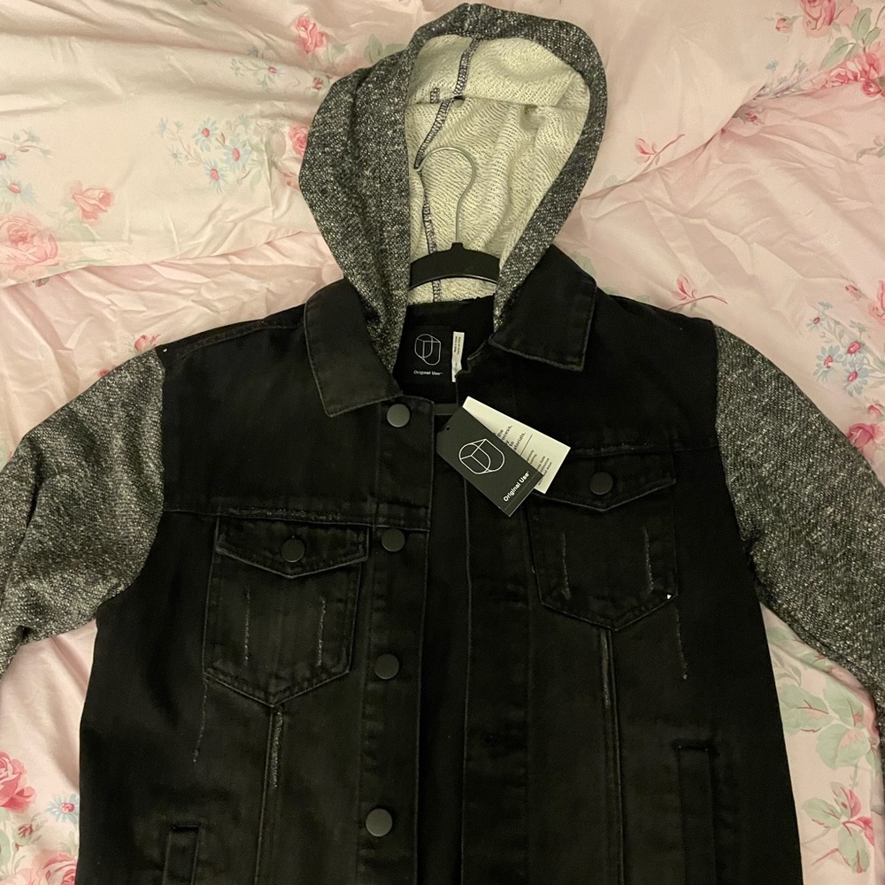 Black jean jacket